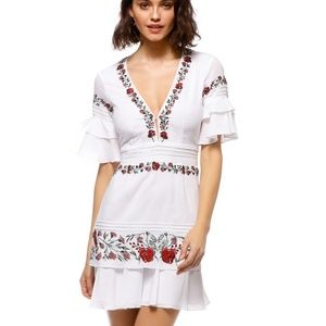 Saylor Jayne Embroidered Dress SZ S
